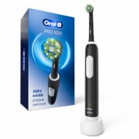 Oral-B 1000 Cross Action Rechargeable Black Electric Toothbrush