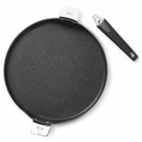 12.5-Inch Pizza Pan/Flat Griddle with T-Lock Detachable Handle