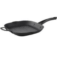 Starfrit The Rock 060903-004-0000 11 Cast Iron Grill Pan, Black