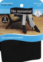 No Nonsense Comfort Top Trouser Socks – Black