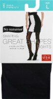 No Nonsense Great Shapes Large Opaque Tights - Black