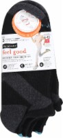No Nonsense® Feel Good Modern Compression Hidden No Show Black Socks (3 Pack)