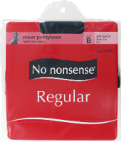 No Nonsense Regular Sheer Pantyhose - Off Black