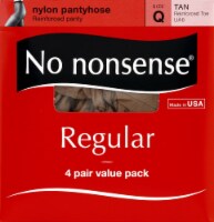 No Nonsense Regular Size Q Pantyhose Pack