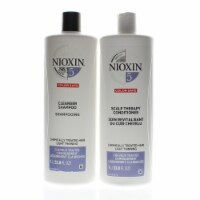 Nioxin System 5 Cleanser + Scalp Therapy, Medium To Coarse Liter Duo