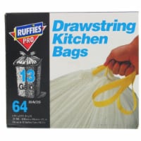 Berry Plastics/tyco/covalence 618653 64 Count 13 Gallon Drawstring Kitchen Bags