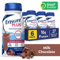 Ensure® Plus Milk Chocolate Ready-to-Drink Nutrition Shakes Perspective: Main