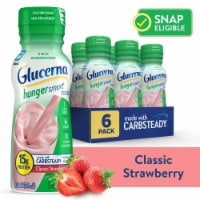 Glucerna® Hunger Smart®  Creamy Strawberry Nutritional Shake Bottles Perspective: Main