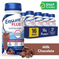 Ensure® Plus Milk Chocolate Ready-to-Drink Nutrition Shake Perspective: Main