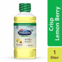 Pedialyte Organic Crisp Lemon Berry Ready-to-Drink Electrolyte Solution Perspective: Main