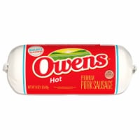 Owens Premium Pork Breakfast Hot Sausage Roll Perspective: Main