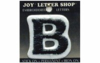 Joy Applique Letter Iron On Cooper 1.5  Black B