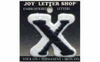 Joy Applique Letter Iron On Cooper 1.5 Black X