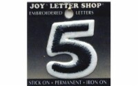 Joy Applique Letter Iron On Cooper 1.5 Black 5