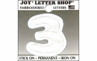 Joy Applique Letter Iron On Cooper 1.5 White 3