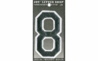 Joy Applique Letter Iron On Varsity 3  Black 8