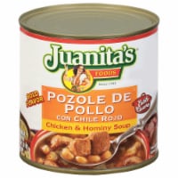 Juanita's Pozole De Pollo Chicken & Hominy  with Red Chilies Soup