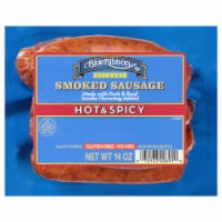 Blue Ribbon Hickory Smoked Hot & Spicy Sausage 14 oz Perspective: Main