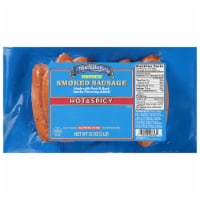 Blue Ribbon Hickory Smoked Hot & Spicy Sausage 32 oz Perspective: Main