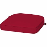 Arden Selections ProFoam 19  X 20  Rounded Back Outdoor Patio Cushion, Caliente Red
