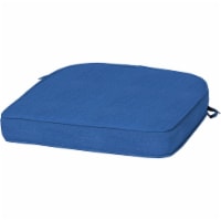Arden Selections ProFoam EverTru 19  X 20  Rounded Back Outdoor Patio Cushion, Blue