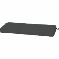 Arden Selections ProFoam EverTru 46  x 18  x 3.5  Outdoor Patio Bench Cushion, Slate Gray