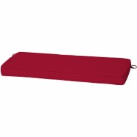 Arden Selections ProFoam EverTru 46  x 18  Outdoor Patio Bench Cushion, Caliente Red