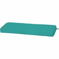Arden Selections ProFoam EverTru 46  x 18  Outdoor Patio Cushion, Surf Turquoise