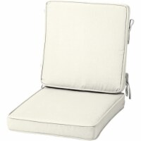 Arden Selections Acrylic Foam Chair Cushion, 20  x 20 , Cream