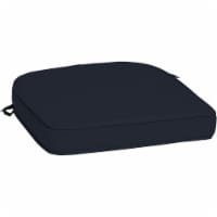 Arden Selections ProFoam 19' X 20   Round Back Outdoor Patio Cushion, Navy Blue