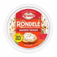 Président® Rondelé® Creamy Whipped Garden Veggie Spreadable Cheese 8 oz
