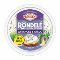 President® Rondelé® Creamy Whipped Artichoke & Garlic Spreadable Cheese 8 oz Perspective: Main