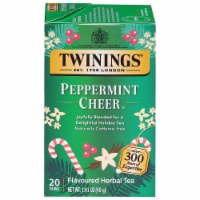 Twinings® Of London Peppermint Cheer® Caffeine Free Herbal Tea Bags Perspective: Main