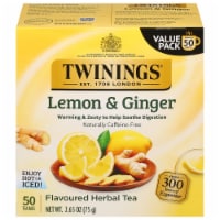 Twinings® Tea Lemon & Ginger Herbal Tea Perspective: Main
