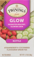 Twinings of London® Glow Nettle Strawberry & Cucumber Green Tea