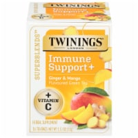 Twinings® of London Immune Support+ Ginger & Mango Flavored Green Tea