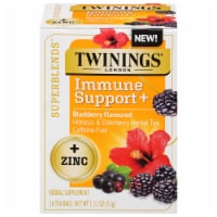 Twinings® Londin Immue Support+ Blackberry Flavored Tea Bags Perspective: Main