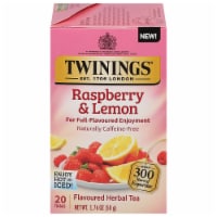 Twinings® Raspberry and Lemon Herbal Tea Bags Perspective: Main