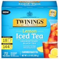 Twinings® Lemon Unsweetened Black Iced Tea Pitcher Bags Perspective: Main