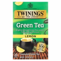 Twinings Flavored Green Tea Lemon 20 Tea Bags - 1.41 oz (40 g) Perspective: Main