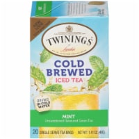 Twinings of London Cold Brewed Iced Tea Mint Green Tea Bags
