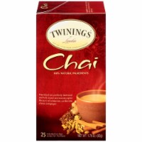 Twinings Chai Tea 25 Tea Bags - 1.76 oz (50 g) Perspective: Main