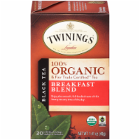 Twinings Of London Organic Breakfast Blend Black Tea Bags Perspective: Main