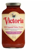Victoria Tomato Basil Spaghetti Pasta Sauce, Kosher, Non-GMO Verified, 24 oz Perspective: Main