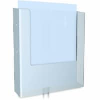 Testrite Visual Products PB2C Pamphlet Holders 9 in.W X 2 in.D Literature Holders- Clear