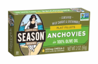 Season Brand Flat Anchovy Fillets in 100% Olive Oil Perspective: Main