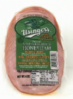 Usinger's Uncured Applewood Smoked Honey Ham Perspective: Main