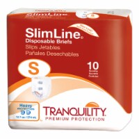 Tranquility Slimline Adult Incontinence Brief S Heavy Absorbency Full Fit, 2120, Heavy, 10 Ct
