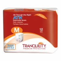 Tranquility ATN Adult Incontinence Brief M Heavy Absorbency Overnight, 2185, Maximum, 12 Ct