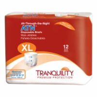 Tranquility ATN Adult Incontinence Brief XL Heavy Absorbency Overnight, 2187, Heavy, 12 Ct